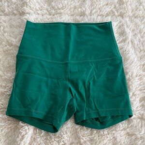 Cascadian Green Lululemon High Rise Align Shorts 4in